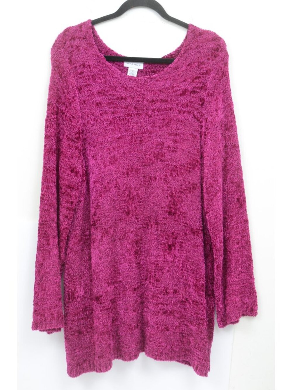 Avenue PLUS 22/24 Soft Stretchy Tunic Sweater Long Sleeve Scoop Neck Colorful